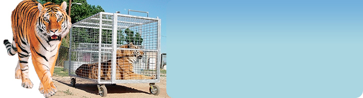 safari exotic animal cages